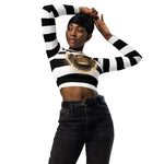 Queen Of Extravagance Recycled Long-Sleeve Crop Top